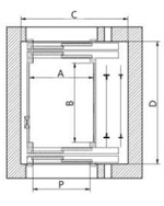 Puerta Automática (Doble Embarque a 180°) Tipo B