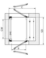 Puerta Automática (Doble Embarque a 180°) Tipo D