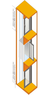 Elevador residência do tipo tração